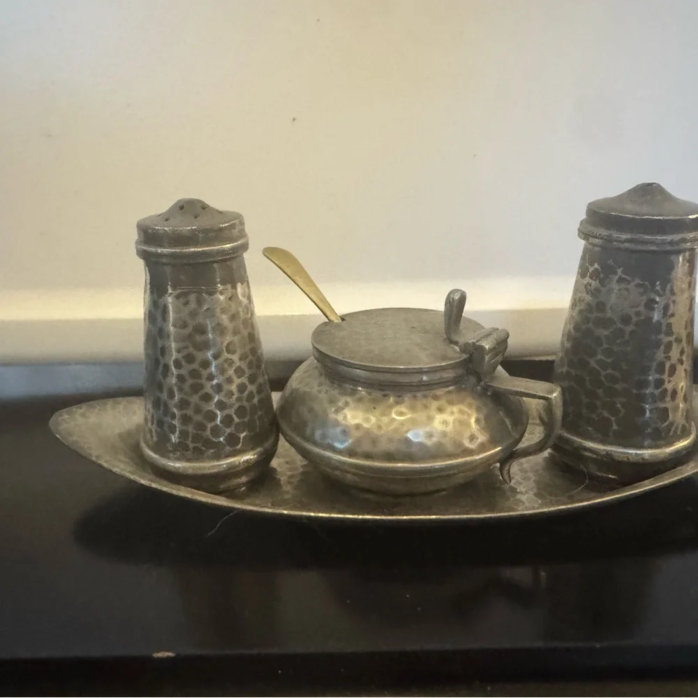 Sheffield Craftsman Pewter Set